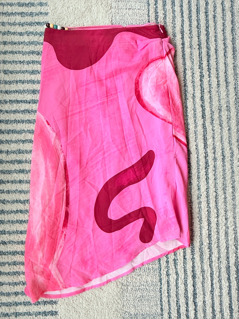 SHEIN Hot Pink Midi Skirt